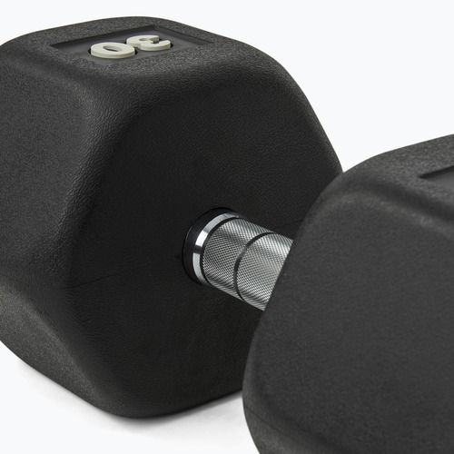 Gumuota hantelė Nike Strength Hex Dumbbell 30 kg black/white