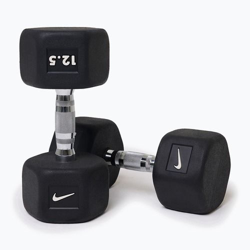 Gumuota hantelė Nike Strength Hex Dumbbell 12,5 kg black/white