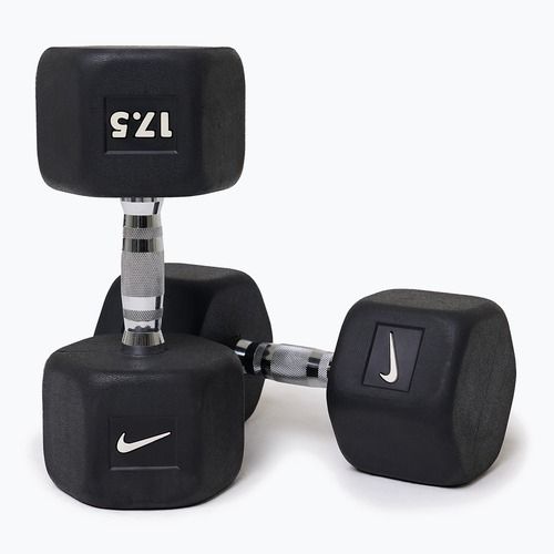 Gumuota hantelė Nike Strength Hex Dumbbell 17,5 kg black/white