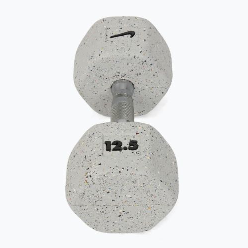 Gumuota hantelė Nike Strength Grind Hex Dumbbell 12,5 kg wolf grey