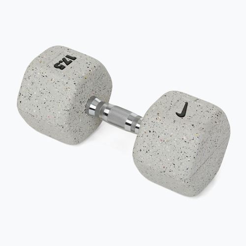 Gumuota hantelė Nike Strength Grind Hex Dumbbell 17,5 kg wolf grey