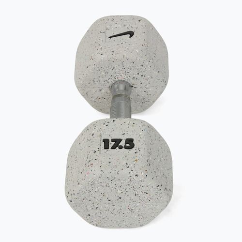 Gumuota hantelė Nike Strength Grind Hex Dumbbell 17,5 kg wolf grey