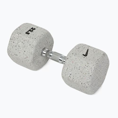 Gumuota hantelė Nike Strength Grind Hex Dumbbell 22,5 kg wolf grey