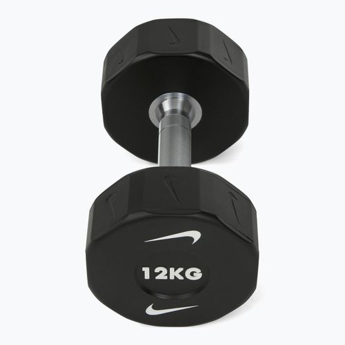 Chromuota hantelė Nike Strength Pro Urethane Dumbbell 12 kg black/white