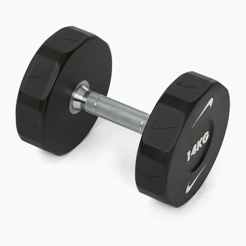 Chromuota hantelė Nike Strength Pro Urethane Dumbbell 14 kg black/white