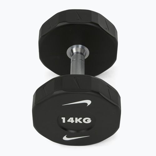 Chromuota hantelė Nike Strength Pro Urethane Dumbbell 14 kg black/white