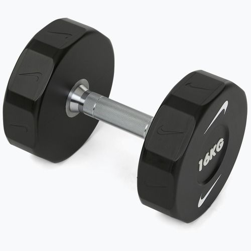 Chromuota hantelė Nike Strength Pro Urethane Dumbbell 16 kg black/white
