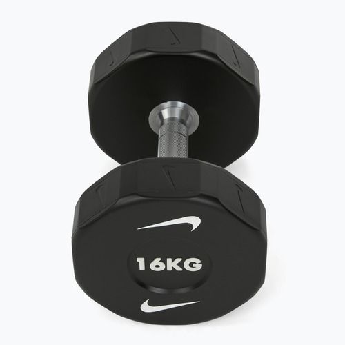 Chromuota hantelė Nike Strength Pro Urethane Dumbbell 16 kg black/white