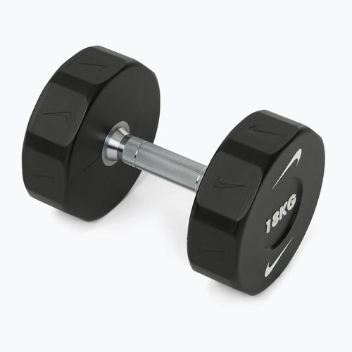 Chromuota hantelė Nike Strength Pro Urethane Dumbbell 18 kg black/white