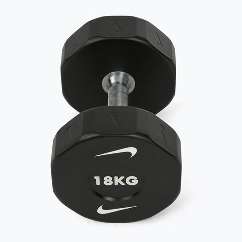 Chromuota hantelė Nike Strength Pro Urethane Dumbbell 18 kg black/white