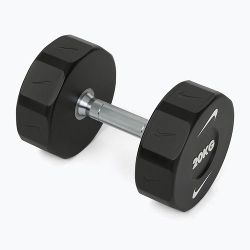 Chromuota hantelė Nike Strength Pro Urethane Dumbbell 20 kg black/white