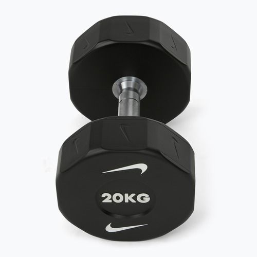 Chromuota hantelė Nike Strength Pro Urethane Dumbbell 20 kg black/white
