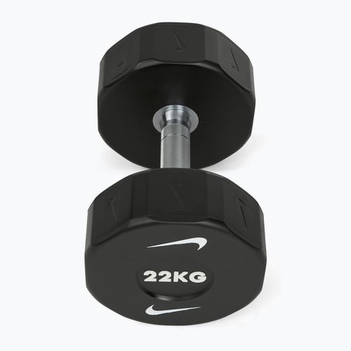 Chromuota hantelė Nike Strength Pro Urethane Dumbbell 22 kg black/white
