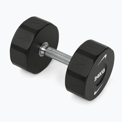 Chromuota hantelė Nike Strength Pro Urethane Dumbbell 24 kg black/white