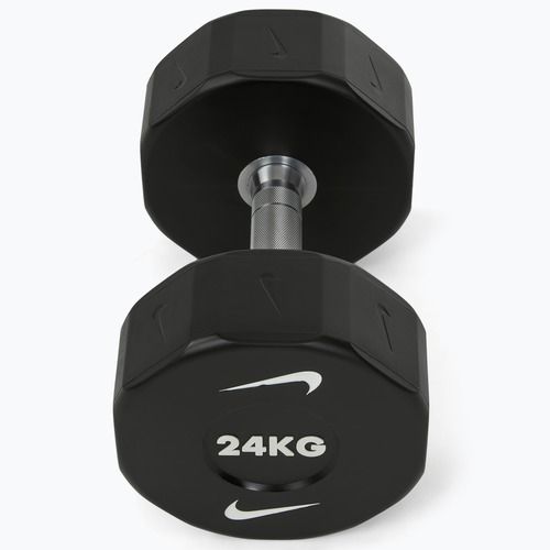 Chromuota hantelė Nike Strength Pro Urethane Dumbbell 24 kg black/white