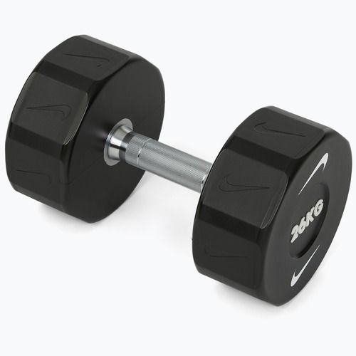 Chromuota hantelė Nike Strength Pro Urethane Dumbbell 26 kg black/white