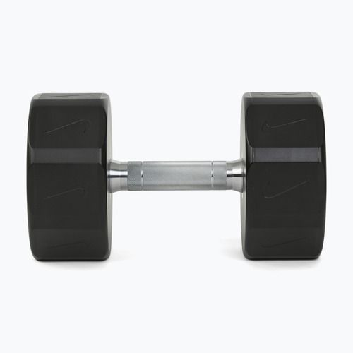 Chromuota hantelė Nike Strength Pro Urethane Dumbbell 28 kg black/white