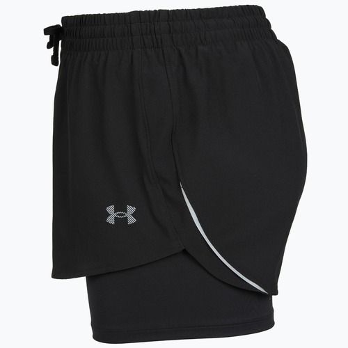 Moteriški bėgimo šortai Under Armour Velociti Pro 4" 2N1 ultimate black/ultimate black/ultimate black