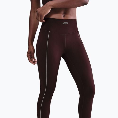 Moteriškos tamprės Nike One High-Waisted burgundy crush
