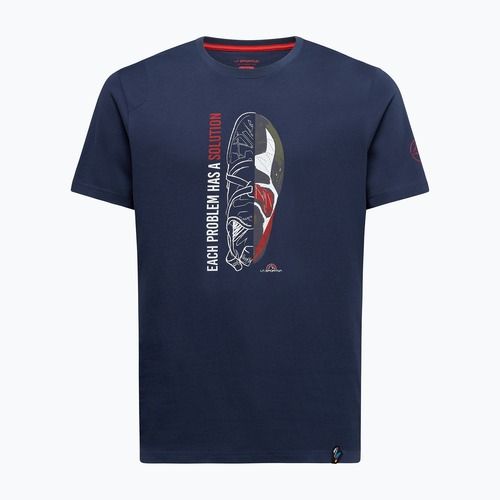Laipiojimo marškinėliai vyrams La Sportiva Solution night sky/mountain red