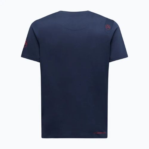 Laipiojimo marškinėliai vyrams La Sportiva Solution night sky/mountain red