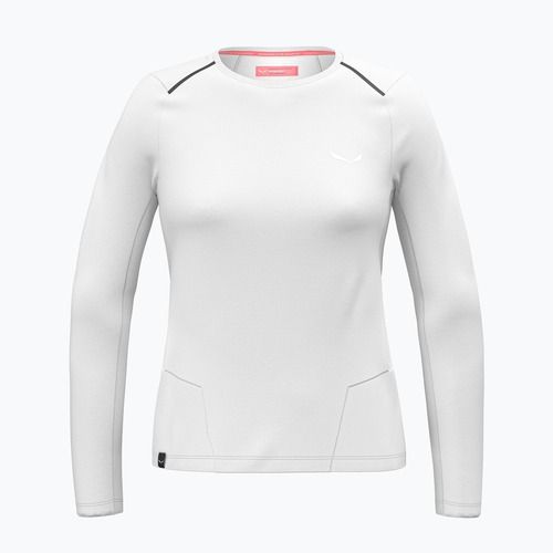 Moteriški žygio marškinėliai ilgomis rankovėmis Salewa Pedroc Dry Tee white