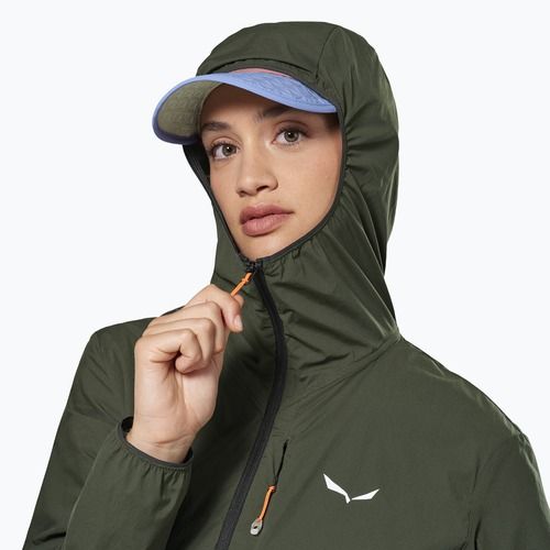 Moteriška vėjui atspari striukė Salewa Pedroc Wind HD Light dark olive