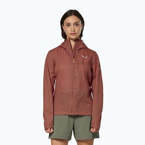 Moteriška lietpaltinė striukė Salewa Pedroc 2 PTX 2.5 Light etruscan red