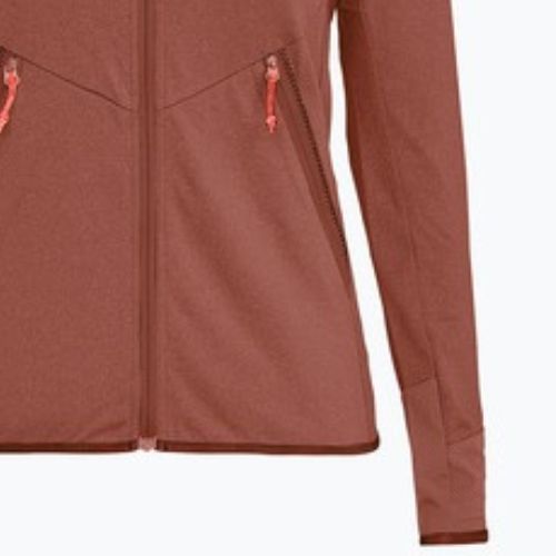 Moteriškas žygio džemperis Salewa Agner Hybrid PL/DST FZ Hoody etruscan red melange