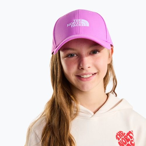 Vaikiška kepurė su snapeliu The North Face Recycled 66 Classic violet crocus