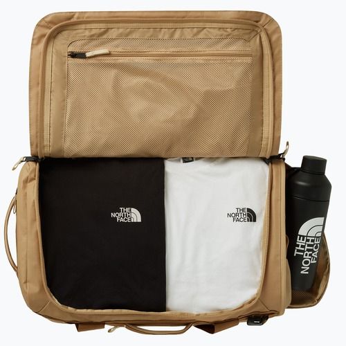 Kelioninis krepšys The North Face Base Camp Voyager Duffel 42 khaki stone/utility bro