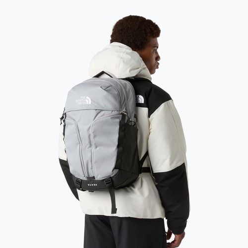 Miesto kuprinė The North Face Surge 31 l melt grey dark heather/tnf black