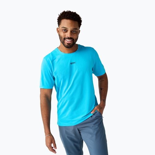 Vyriški bėgimo marškinėliai Brooks Highpoint 2.0 blazing blue/atomic blue
