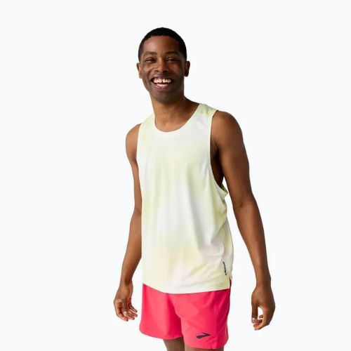 Vyriški bėgimo marškinėliai Brooks Dash Singlet Printed Sleeveless euphoryc luminary