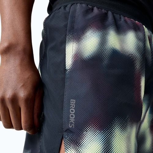 Vyriški bėgimo šortai Brooks Dash Printed euphoryc black