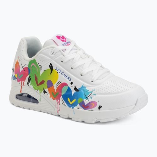 Moteriški batai SKECHERS Uno Open Your Heart white