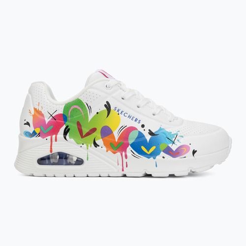 Moteriški batai SKECHERS Uno Open Your Heart white