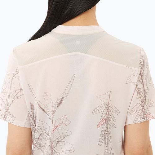 Moteriški bėgimo marškinėliai Salomon S/Lab Ultra Tee Aop lilac ash