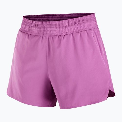 Moteriški bėgimo šortai Salomon Shakeout Core 2IN1 4" iris orchid
