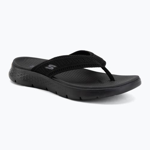 Moteriškos šlepetės per pirštą SKECHERS Go Walk Flex Holly black