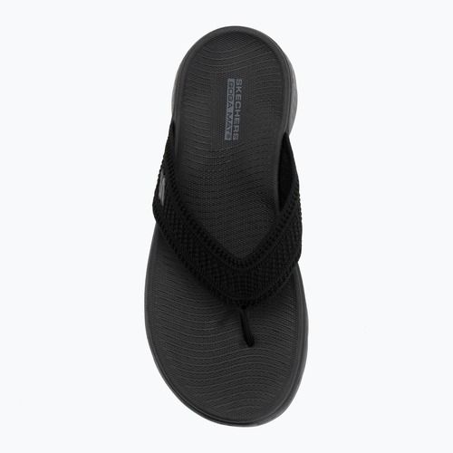 Moteriškos šlepetės per pirštą SKECHERS Go Walk Flex Holly black