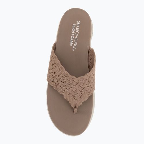 Moteriškos šlepetės SKECHERS Ultra Flex 3.0 Rhythm Waves brown