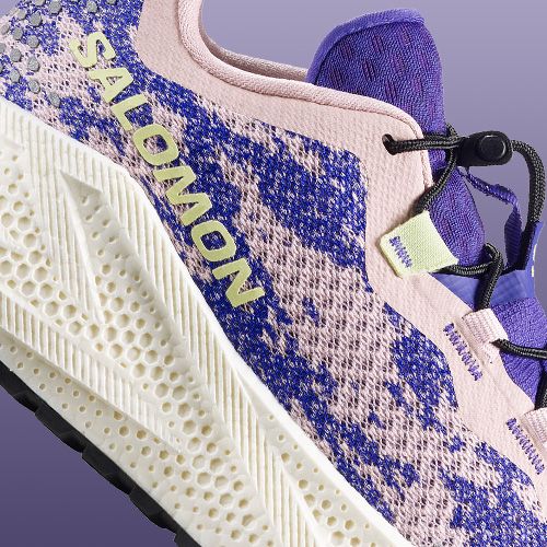 Moteriški bėgimo batai Salomon Aero Glide 4 GRVL shadow gray/deep blue/butterfly