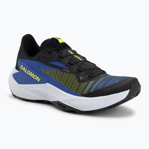 Vyriški bėgimo batai Salomon Genesis black/acid lime/bluing