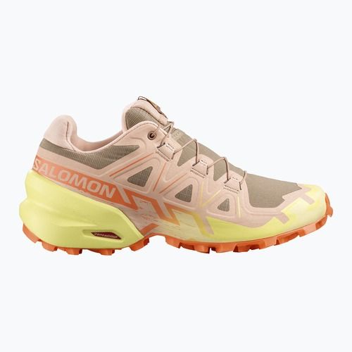 Moteriški bėgimo batai Salomon Speedcross 6 burro/sunny lime/almond cream