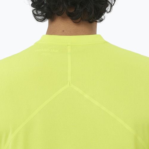 Vyriški bėgimo marškinėliai Salomon Sense Aero SS Tee GFX acid lime