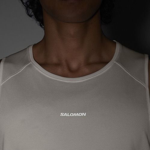 Vyriški marškinėliai Salomon Shakeout Core whisper white