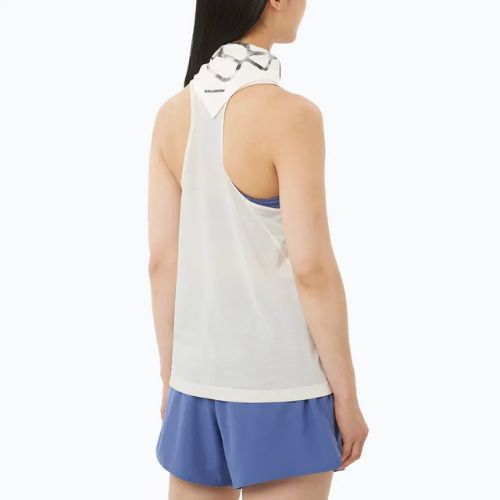 Moteriški bėgimo marškinėliai Salomon Shakeout Core Tank whisper white