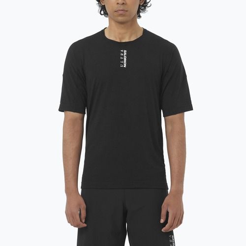 Vyriški bėgimo marškinėliai  Salomon Ultra Tee deep black