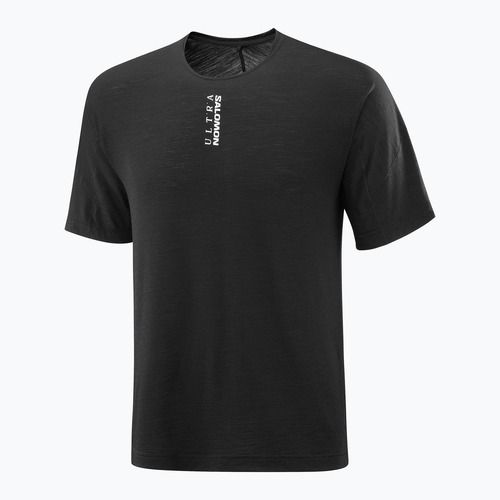 Vyriški bėgimo marškinėliai  Salomon Ultra Tee deep black